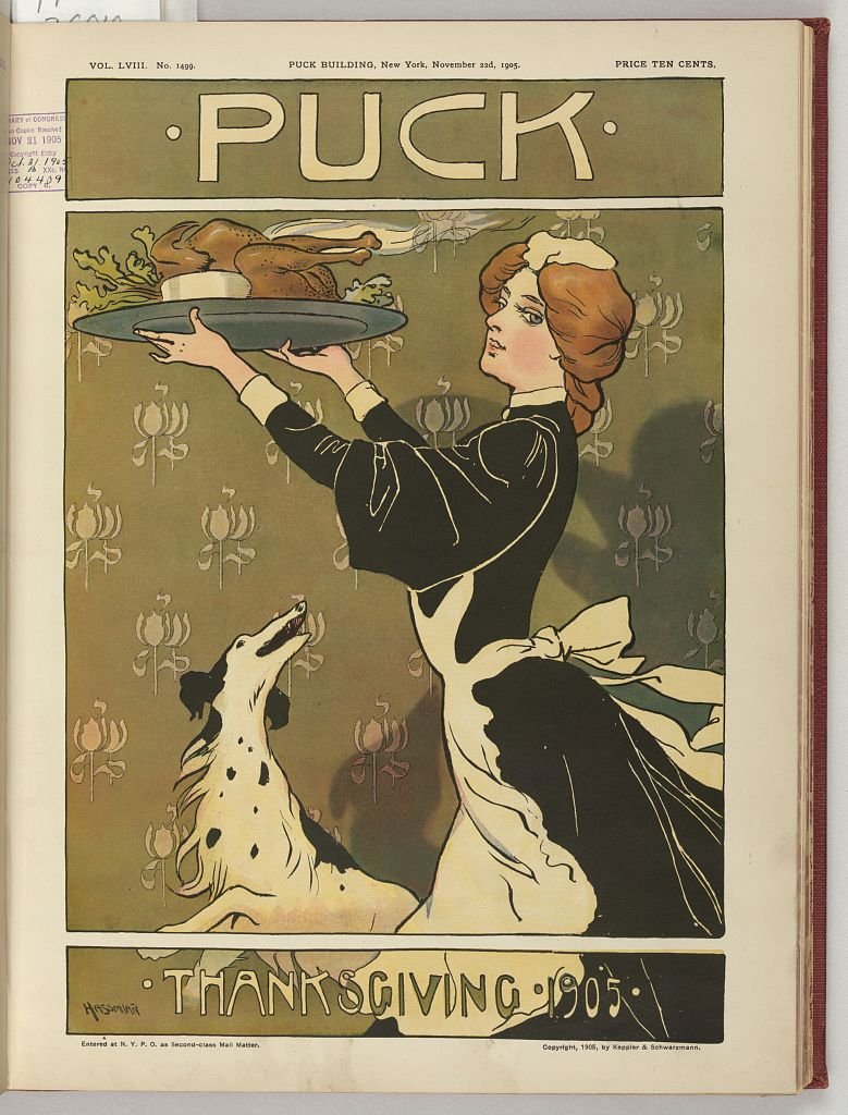Puck Thanksgiving 1905 PUCK A4 Photo Print