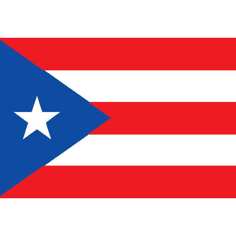 Puertorico Flag N1825 A4 Photo Print