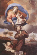 Puget Virgin Giving The Scapular To St Simon Stock A4 Photo Print