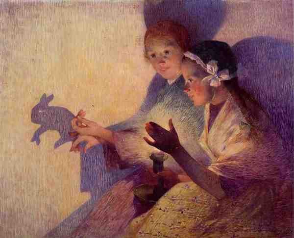 Puigaudeau Ferdinand Du Chinese Shadows The Rabbit A4 Photo Print