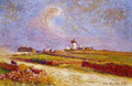 Puigaudeau Ferdinand Du Countryside With Windmill Near Batz A4 Photo Print