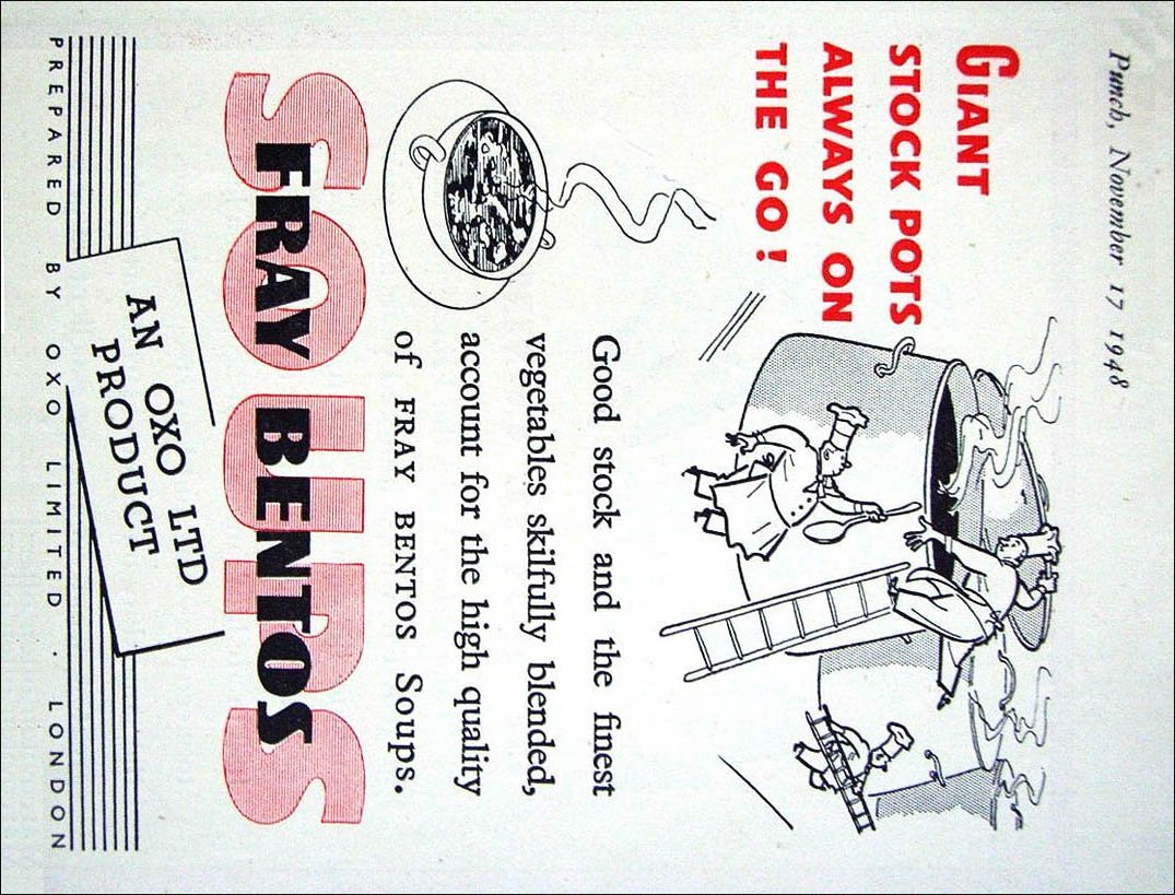 Punch 1948 Oxo Ltd Fray Bentos Soups A4 Photo Print
