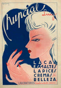 Pupcial Poster Beauty 1940s Vintage Retro Advert Poster