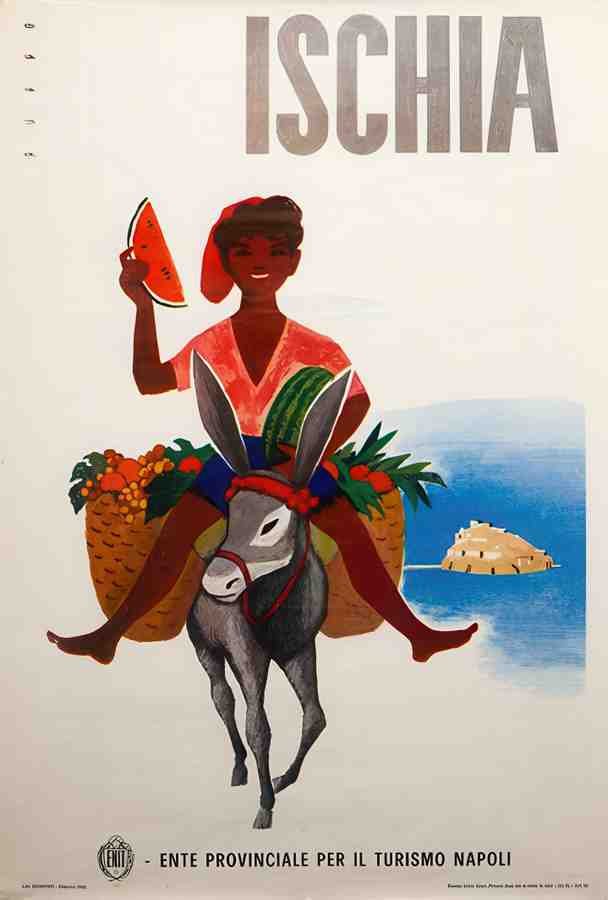PuppoIschia Vintage Advert A4 Photo Print