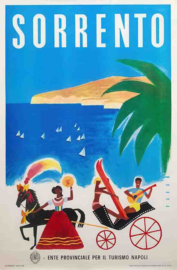 PuppoSorrento Vintage Advert A4 Photo Print