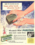 Puritan Soap Hands 1950s Vintage Retro Advert Poster
