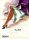 Purple Dress Dolcis 1940s Vintage Retro Advert Poster