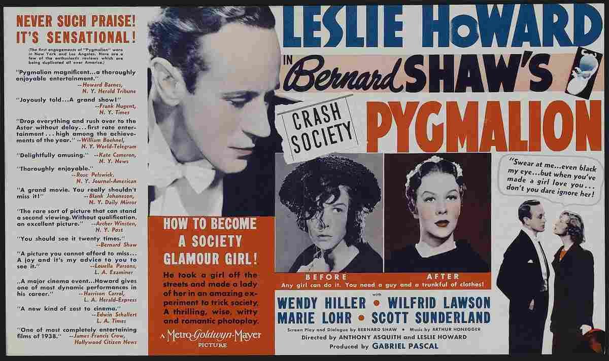 Pygmalion 03  film star poster A4 Photo Print