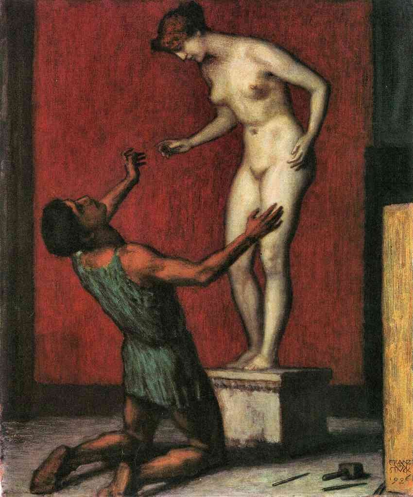 Pygmalion Franz Von Stuck Symbolism A4 Photo Print