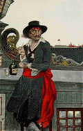 Pyle Howard Book of Pirates 1921 Kidd on the deck A4 Photo Print