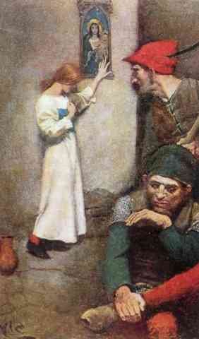 Pyle Howard Joan Of Arc In Prison A4 Photo Print