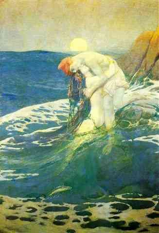 Pyle Howard The Mermaid A4 Photo Print