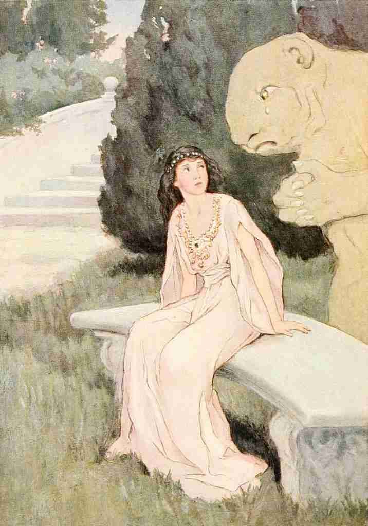 Pyle Katharine 1918 Beauty and the Beast A4 Photo Print