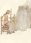 Pyle Katharine 1918 The Three Spinners A4 Photo Print