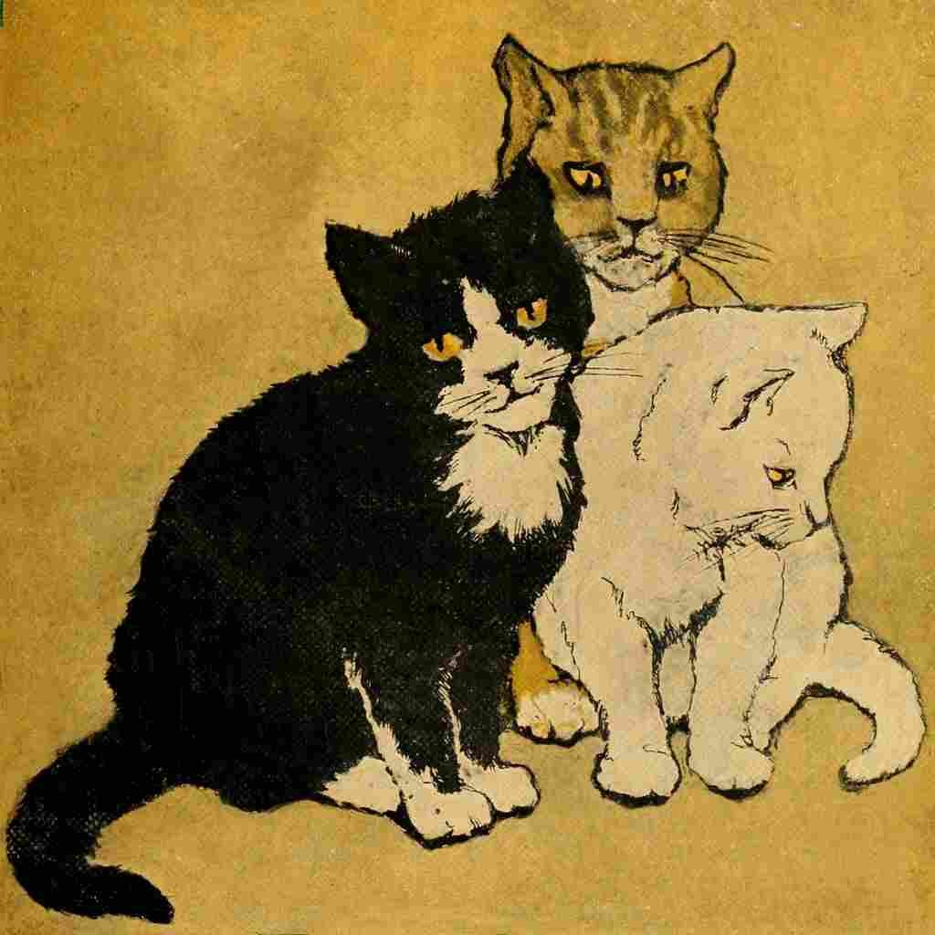 Pyle Katharine 1920 Jazbury Fluffy & Yowler A4 Photo Print