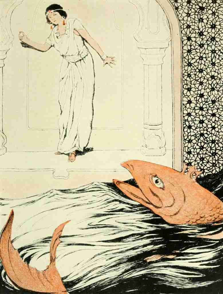Pyle Katharine Wonder Tales from Many Lands 1920 Big fish A4 Photo Print