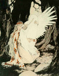 Pyle Katharine Wonder Tales from Many Lands 1920 The swan beat its wings A4 Photo Print