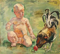 Pyotr Konchalovsky a boy with a cock 1933 Art A4 Photo Print