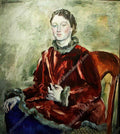 Pyotr Konchalovsky a girl in a velvet coat 1928 Art A4 Photo Print