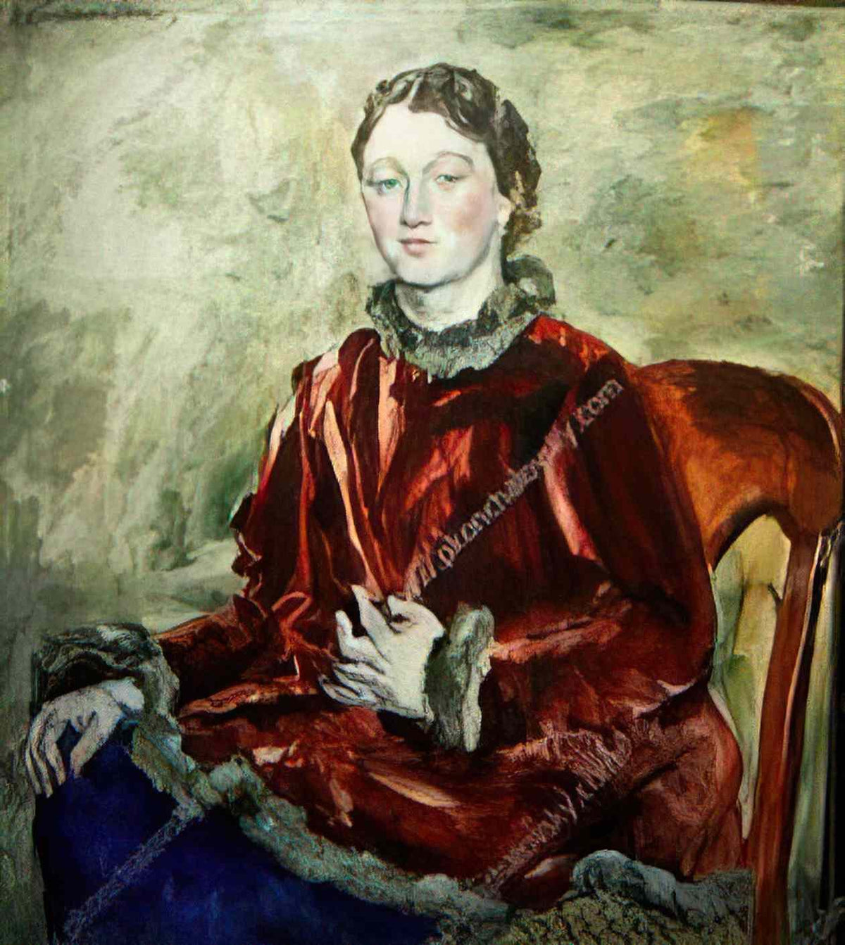Pyotr Konchalovsky a girl in a velvet coat 1928 Art A4 Photo Print