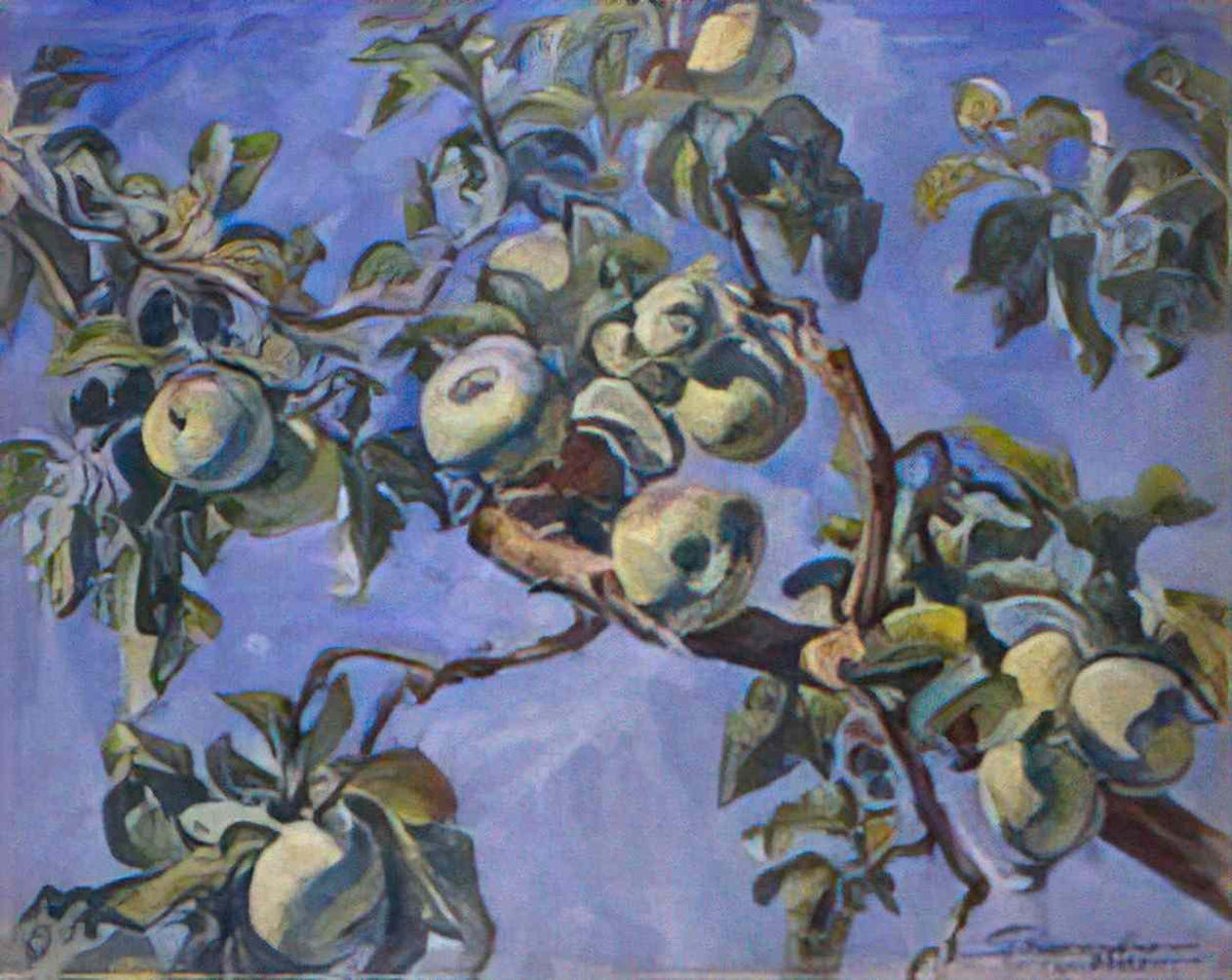 Pyotr Konchalovsky apples against the blue sky 1930 1 Art A4 Photo Print