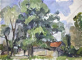 Pyotr Konchalovsky at the barn 1921 Art A4 Photo Print