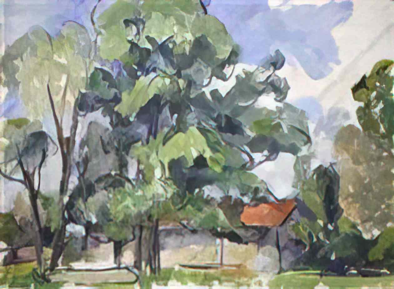 Pyotr Konchalovsky at the barn 1921 Art A4 Photo Print