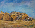 Pyotr Konchalovsky at the barn 1926 Art A4 Photo Print