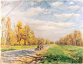 Pyotr Konchalovsky autumn road 1953 Art A4 Photo Print