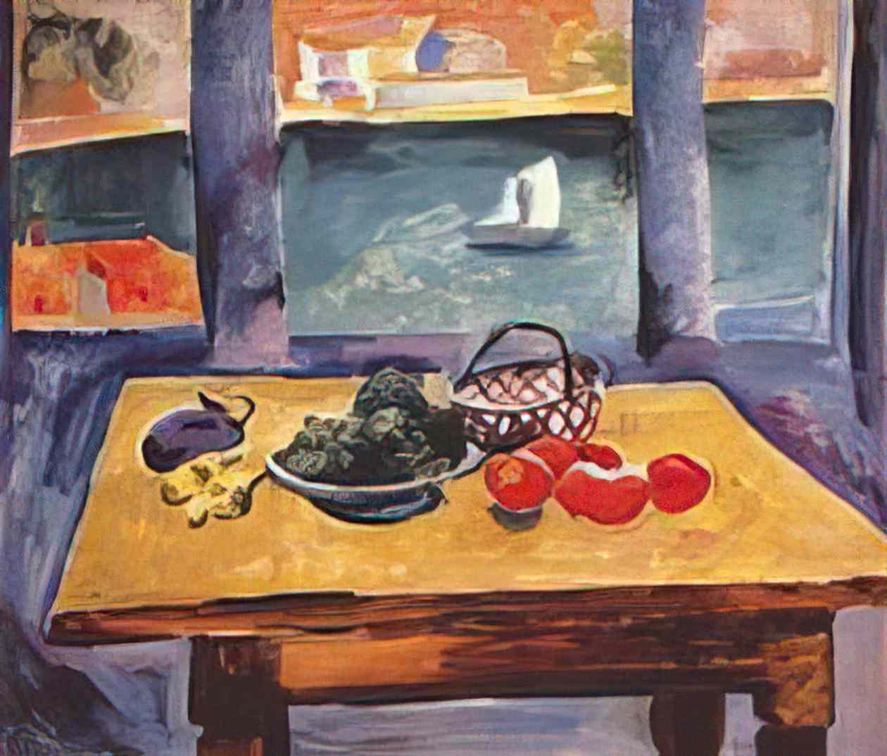 Pyotr Konchalovsky balaklava the window the grapes on the table 1929 Art A4 Photo Print