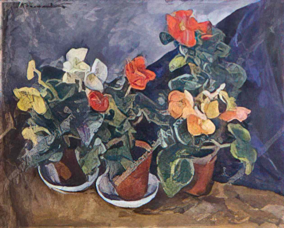 Pyotr Konchalovsky begonias 1915 Art A4 Photo Print