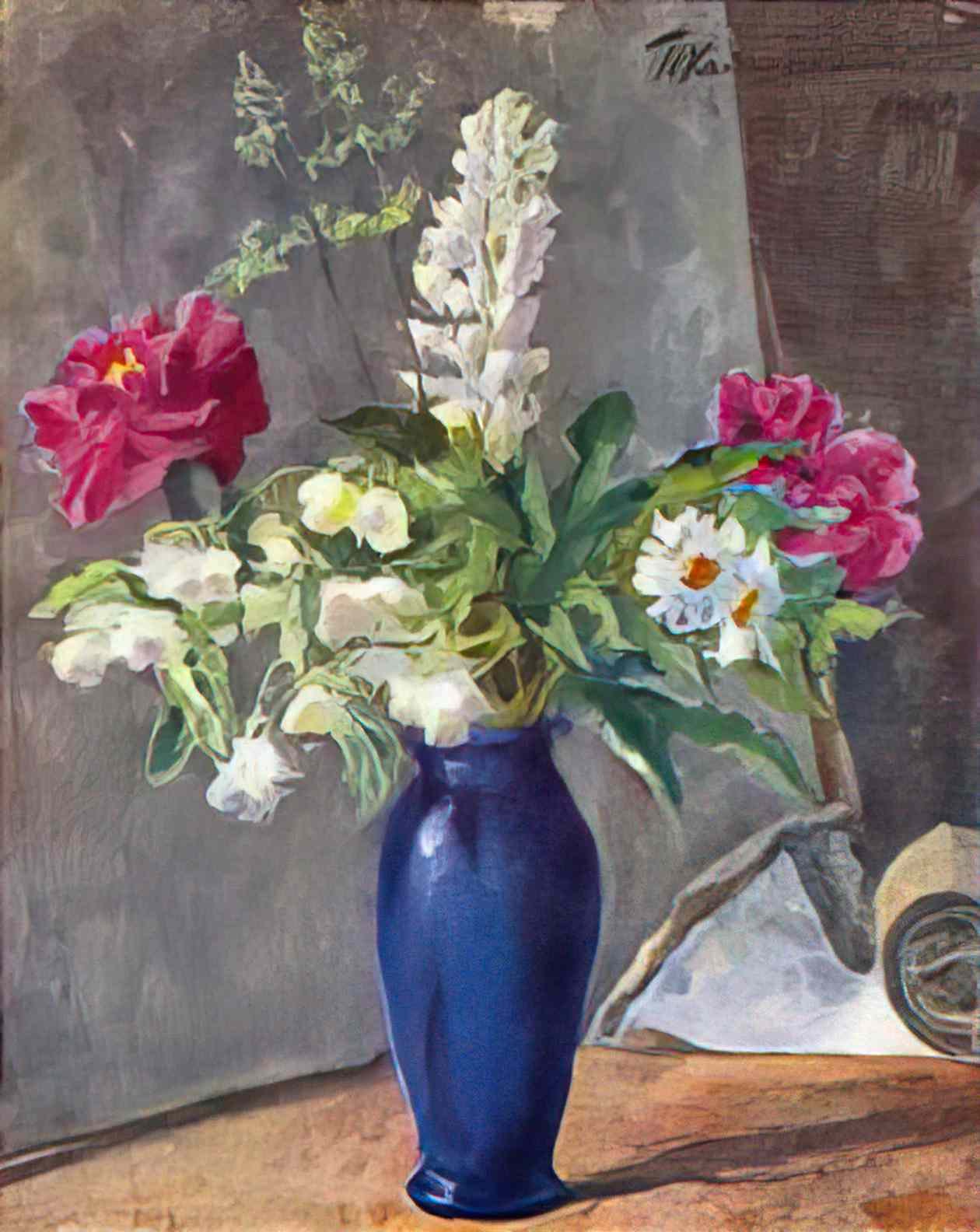 Pyotr Konchalovsky blue vase 1949 Art A4 Photo Print
