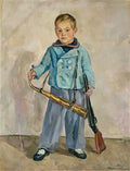 Pyotr Konchalovsky boy with a pipe andron mikhalkov 1940 Art A4 Photo Print