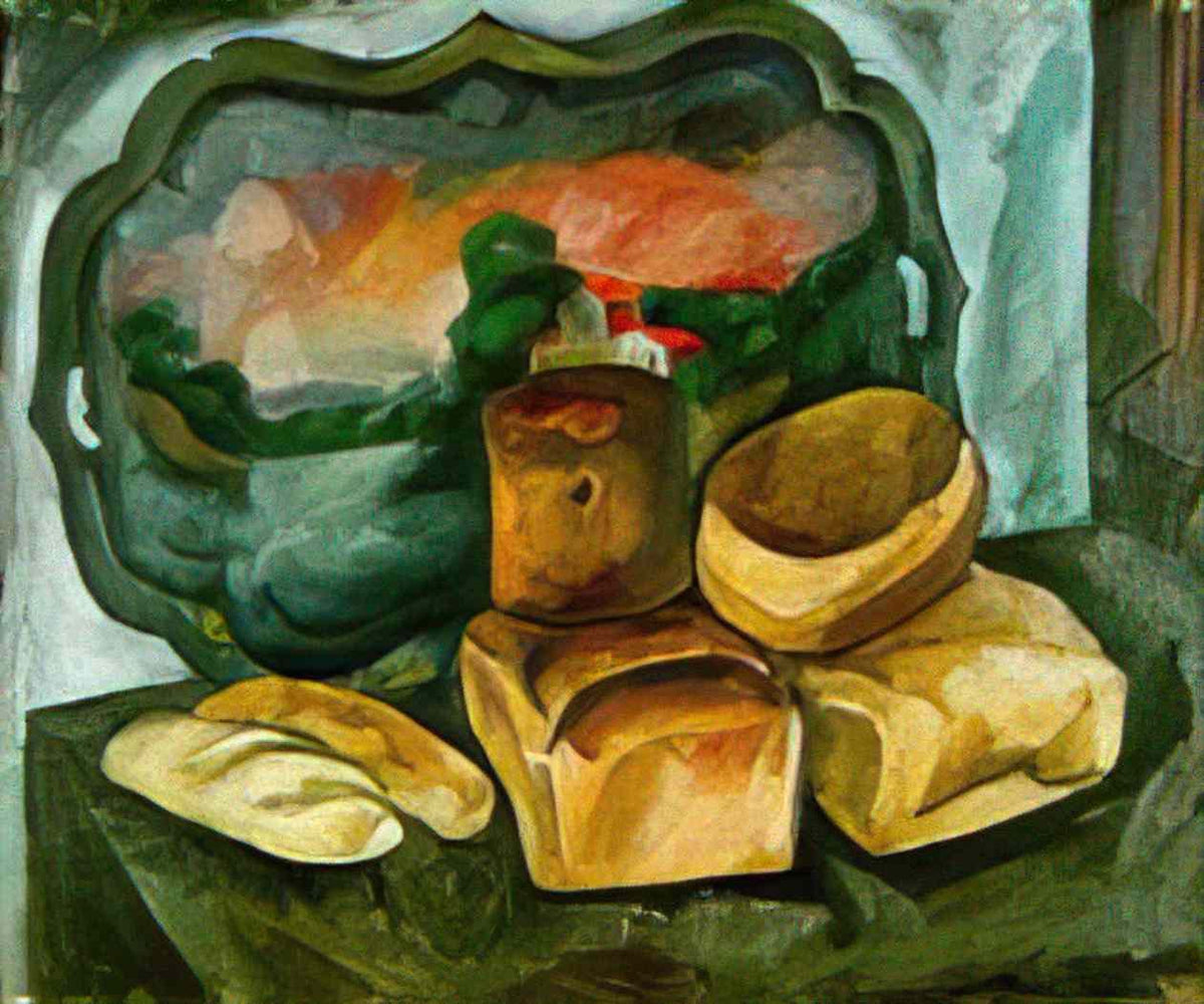 Pyotr Konchalovsky breads and the tray 1912 Art A4 Photo Print