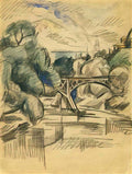 Pyotr Konchalovsky bridge 1919 Art A4 Photo Print