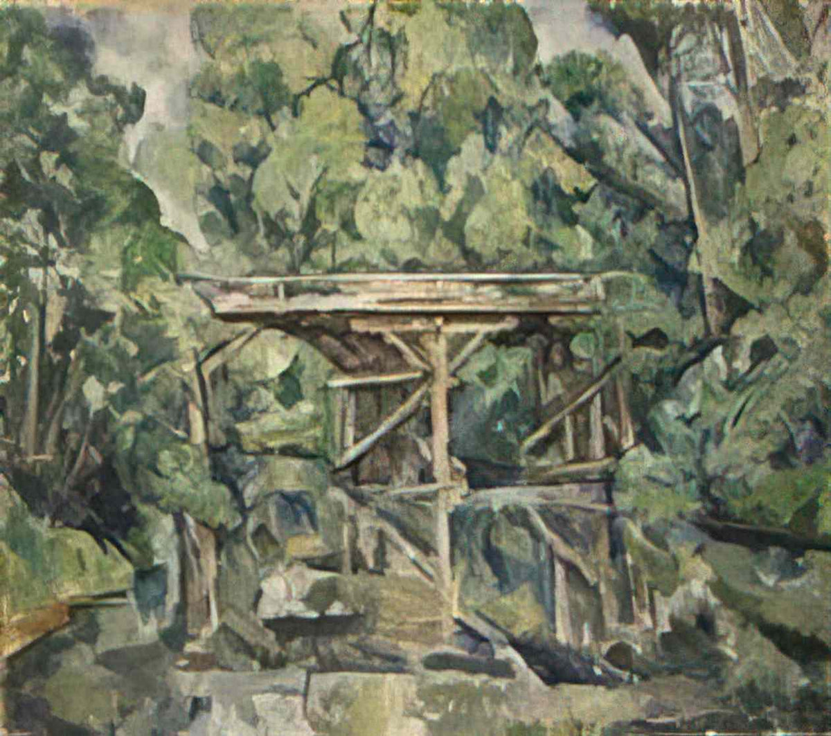Pyotr Konchalovsky bridge 1920 Art A4 Photo Print