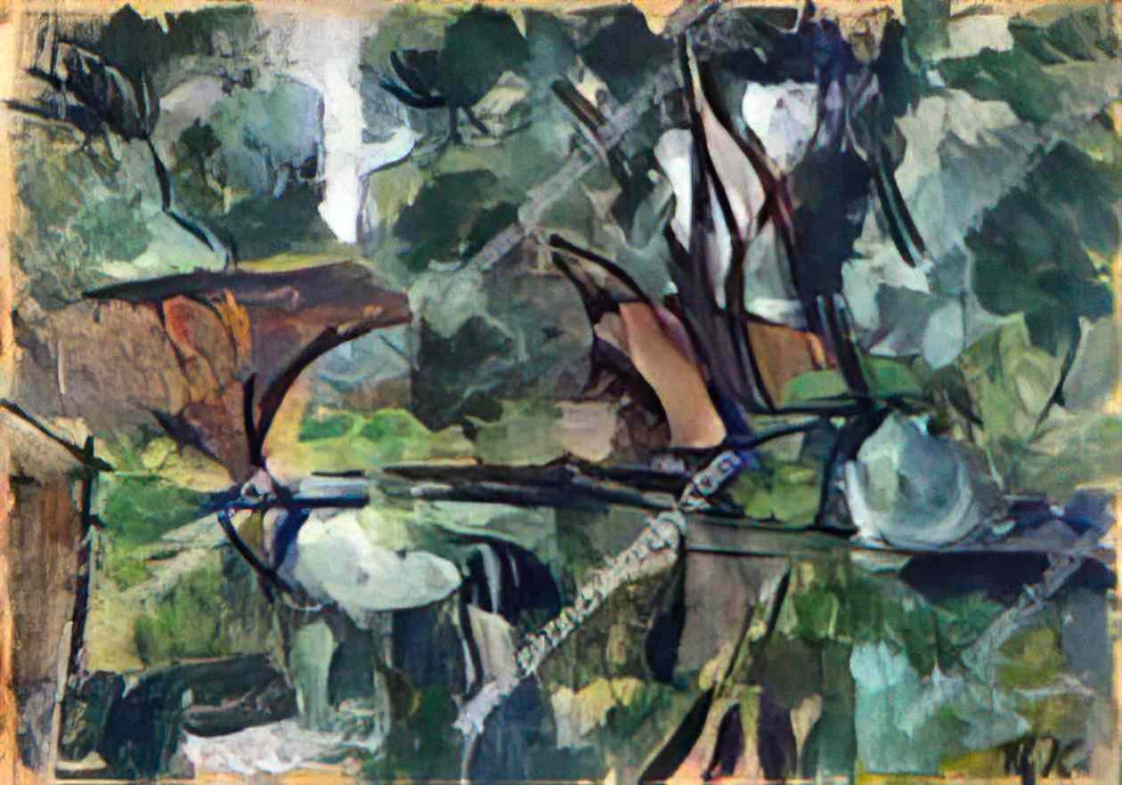 Pyotr Konchalovsky bridge 1921 Art A4 Photo Print