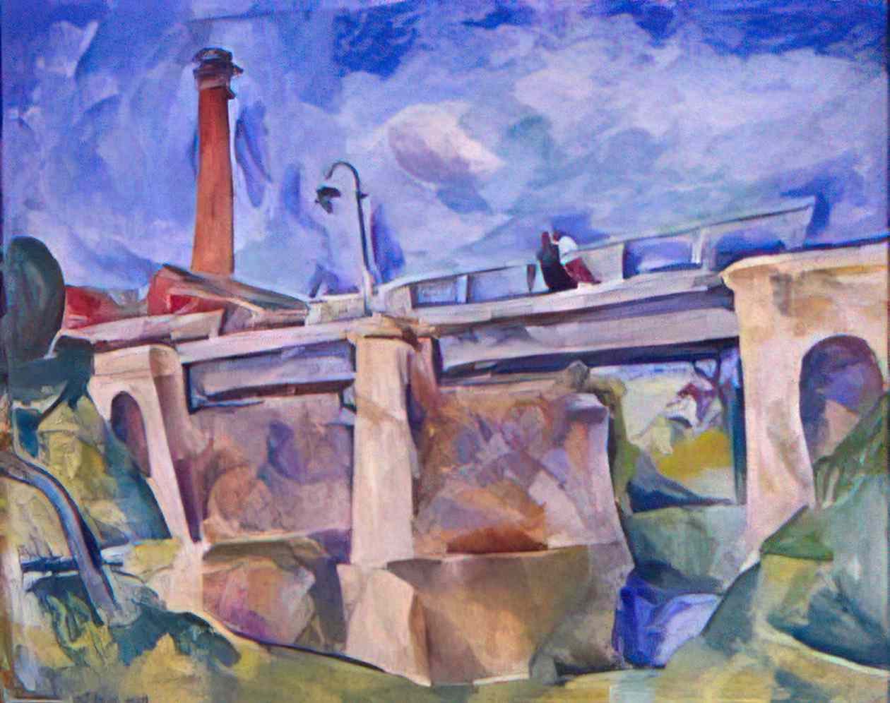 Pyotr Konchalovsky bridge in nara the wind 1918 Art A4 Photo Print