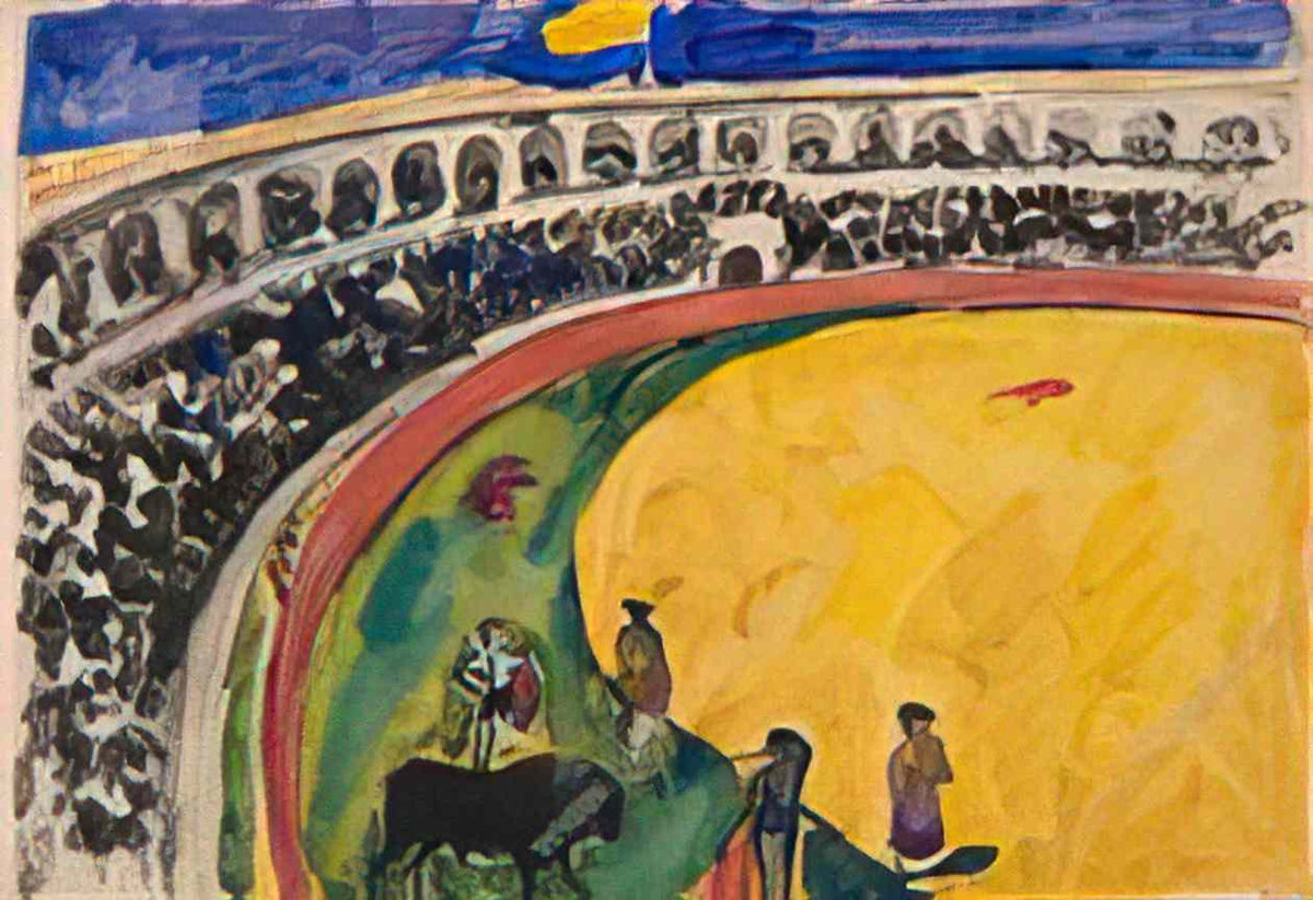 Pyotr Konchalovsky bullfight in sevilla 1910 Art A4 Photo Print