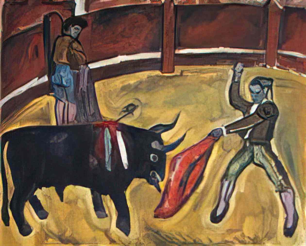 Pyotr Konchalovsky bullfight study 1910 1 Art A4 Photo Print