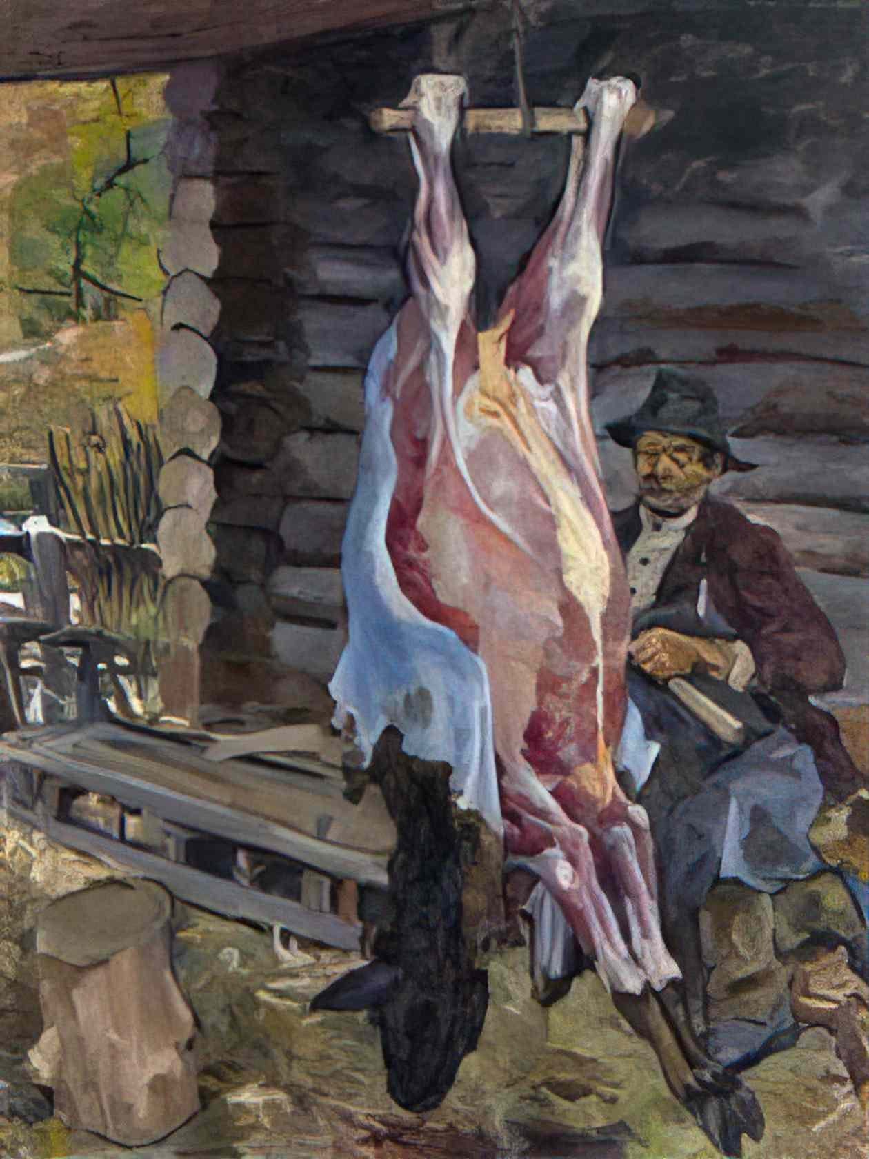 Pyotr Konchalovsky carcase of calf 1946 Art A4 Photo Print