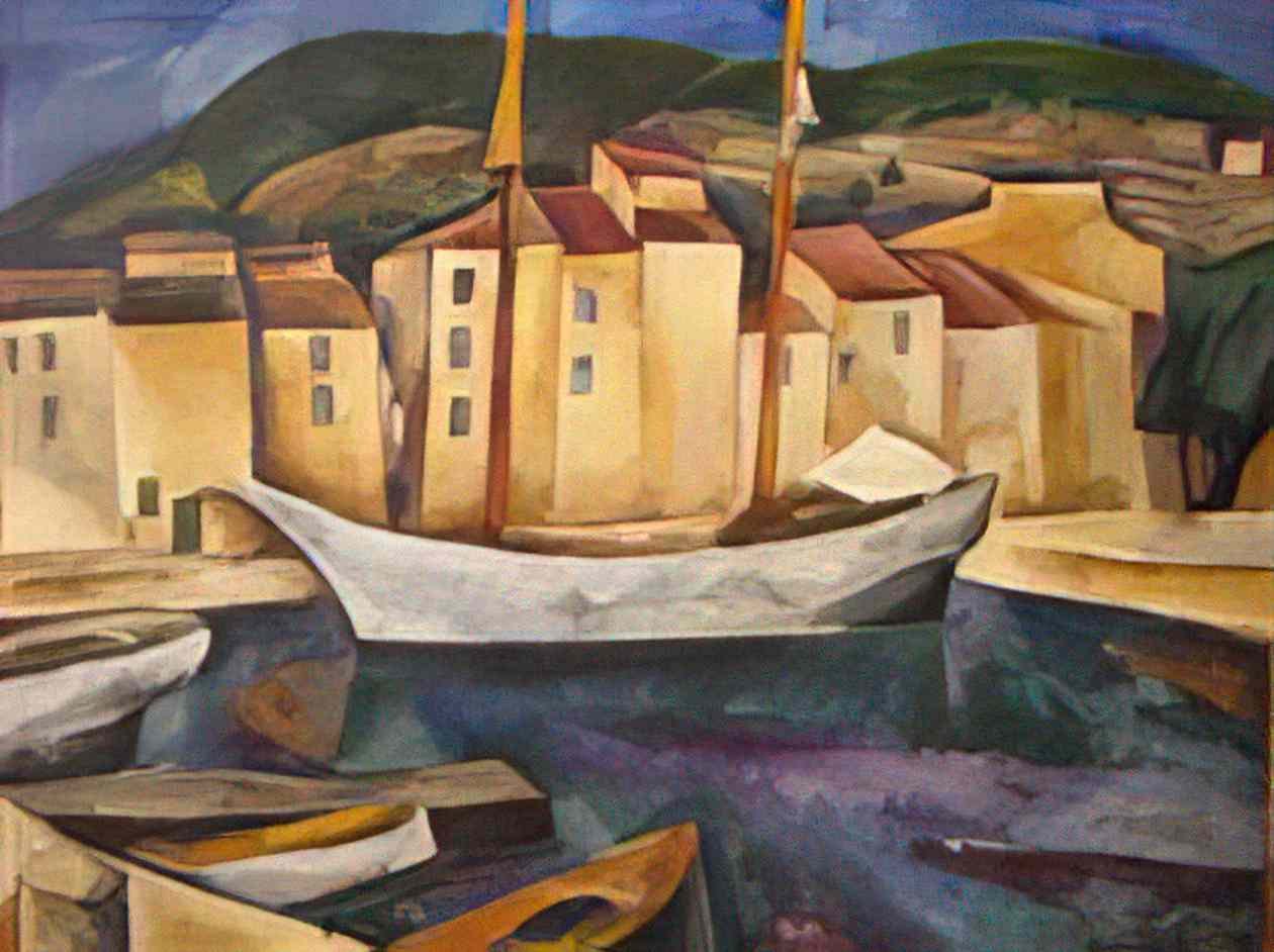 Pyotr Konchalovsky cassis boats 1913 Art A4 Photo Print