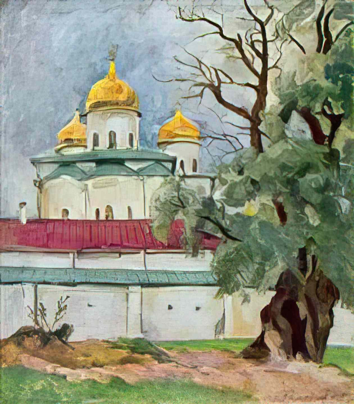 Pyotr Konchalovsky cathedral of st george in novgorod Art A4 Photo Print