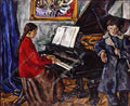 Pyotr Konchalovsky children at the piano 1919 Art A4 Photo Print