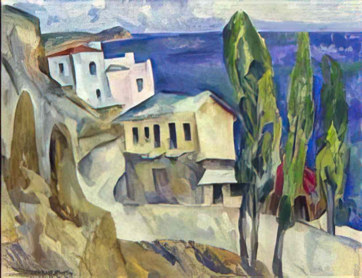 Pyotr Konchalovsky crimea alupka 1916 1 Art A4 Photo Print