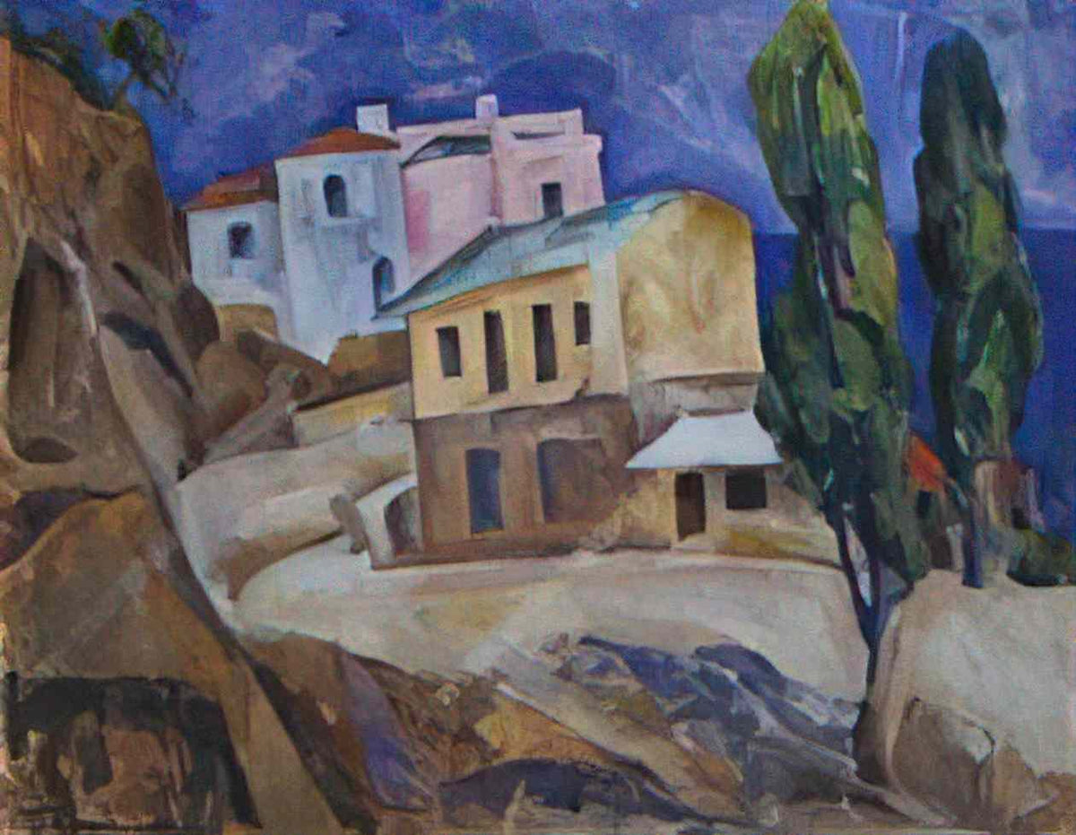 Pyotr Konchalovsky crimea alupka 1916 Art A4 Photo Print