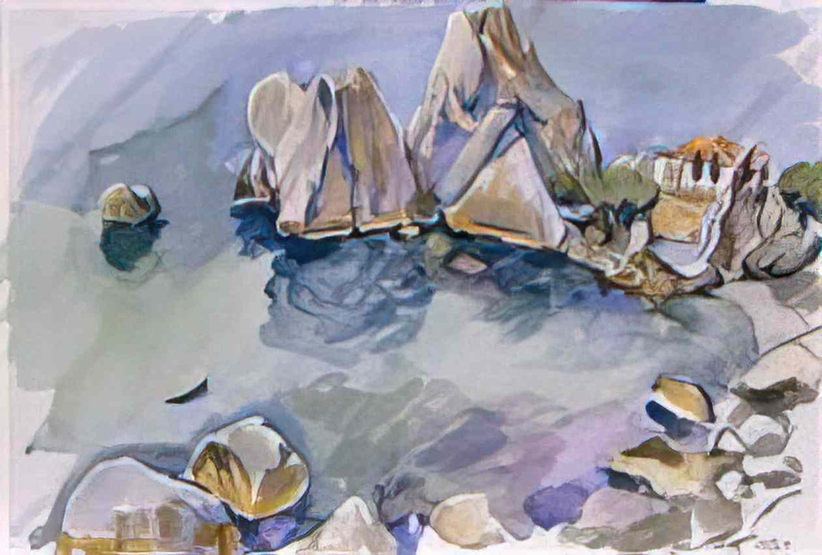 Pyotr Konchalovsky crimea the rocks by the sea 1929 Art A4 Photo Print