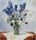 Pyotr Konchalovsky delphinium and rose Art A4 Photo Print