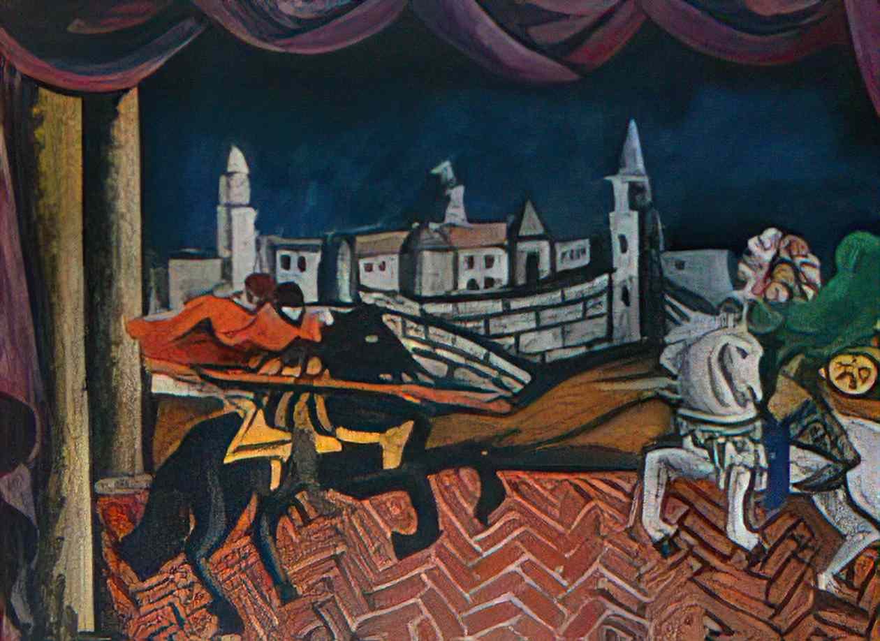Pyotr Konchalovsky design for the opera by wolfgang amadeus mozart 3 Art A4 Photo Print
