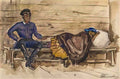 Pyotr Konchalovsky gypsies at the railway station 1935 Art A4 Photo Print